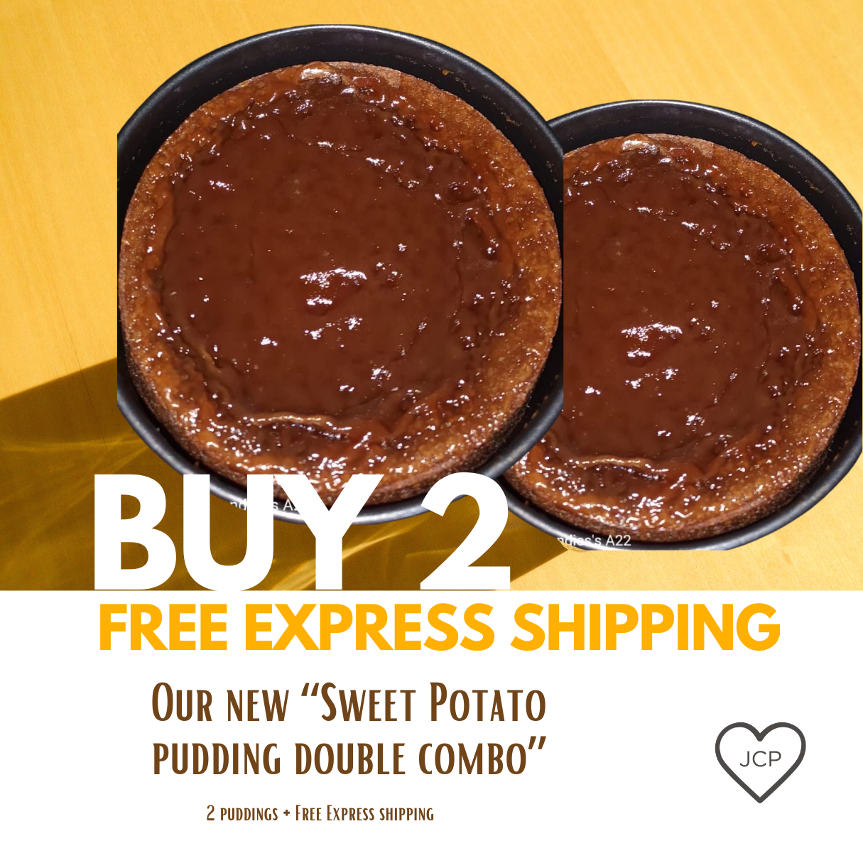 Candies Sweet Potato Pudding Double Combo (2 x 1 LB) with FREE Express Shipping