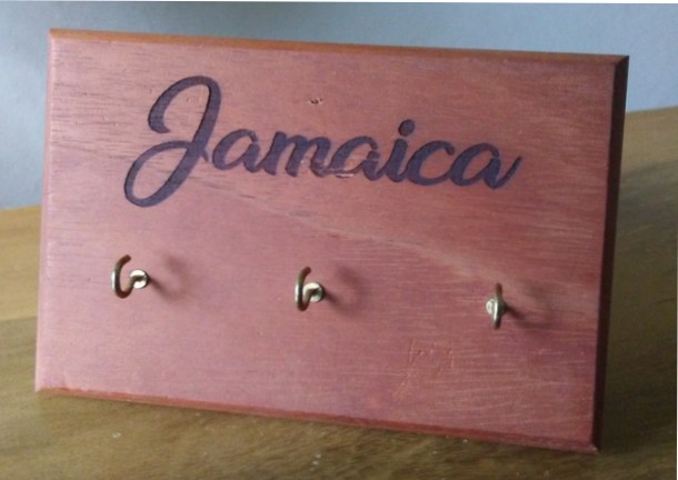 Jamaican Exotic Wood Key Holder