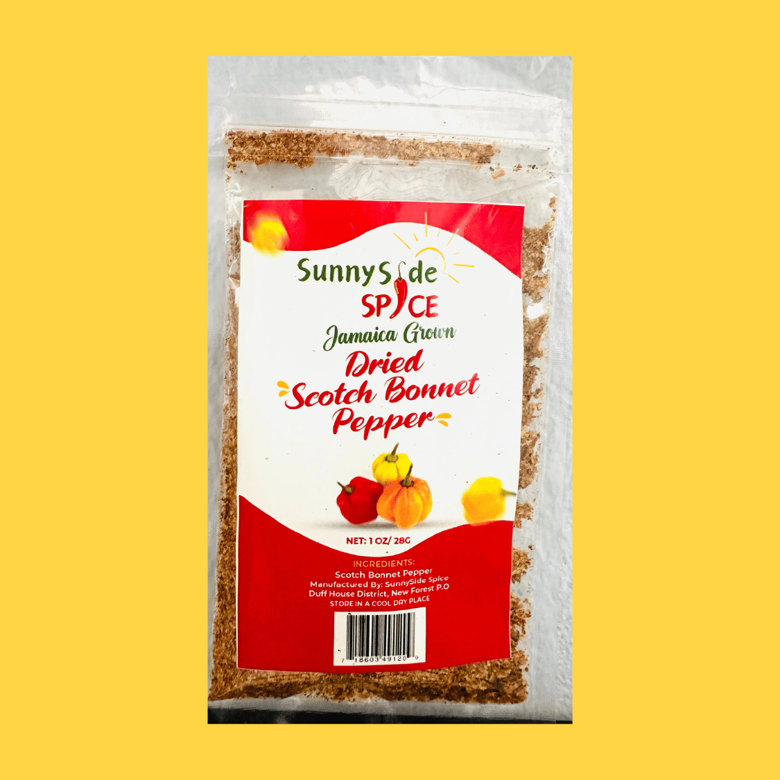 Dried Scotch Bonnet Pepper - Sunny Side Spice (2 Pack)