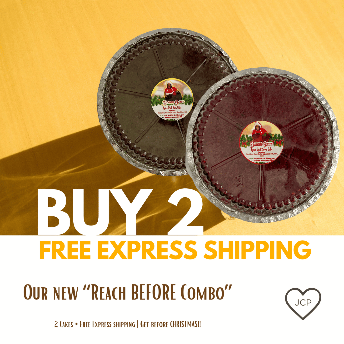 Reach Before Combo (2 x 1 LB Cakes) - FREE Express Shipping