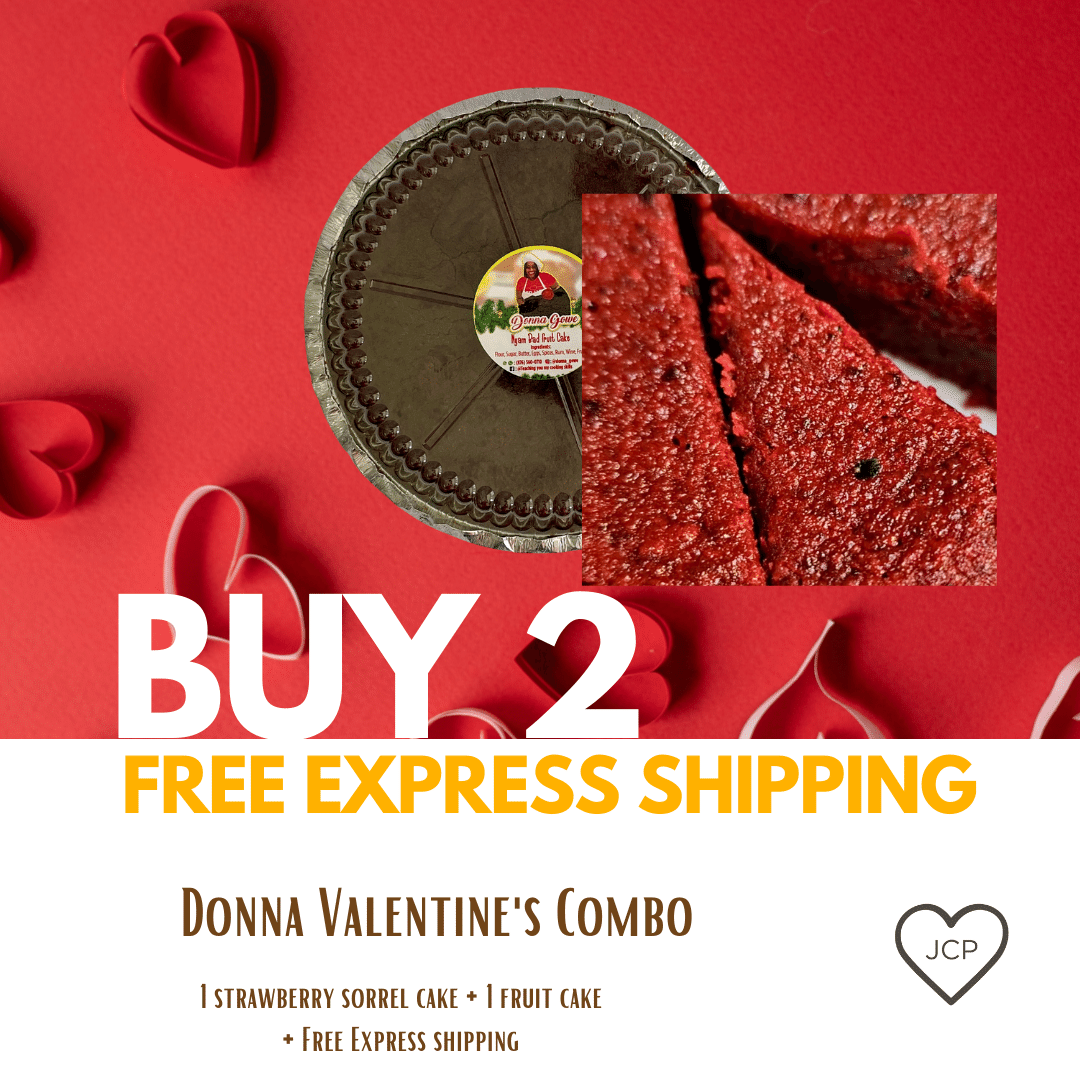 Donna Gowe Valentine's Combo (2 x 1 LB Cakes) - FREE Express Shipping + No Duty