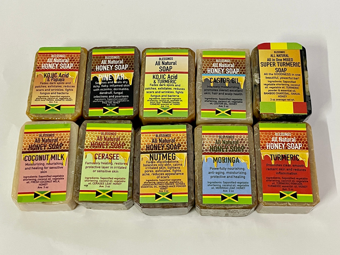 All Natural Honey Soap - Castor Oil - JCPMart