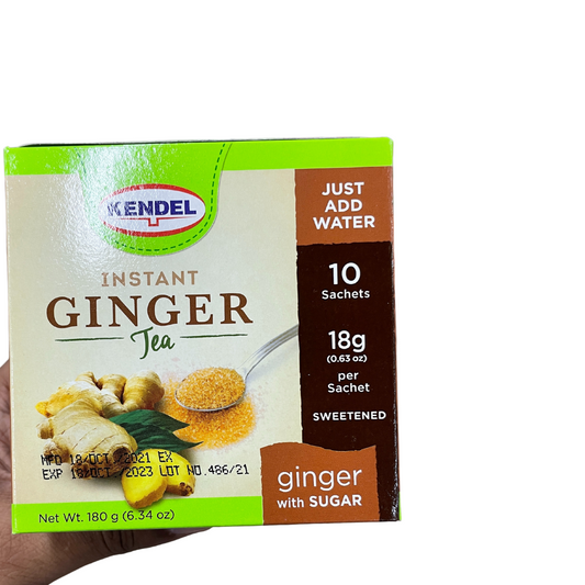 Instant Ginger Tea with sugar - Box of 10 (Kendel)