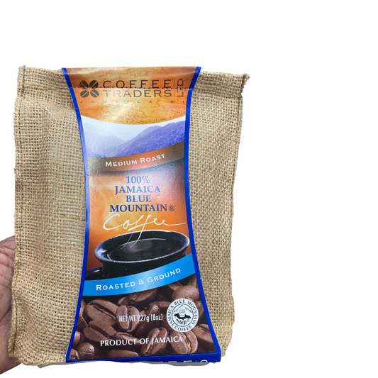 100% Jamaica Blue Mountain Coffee - Roasted & Ground