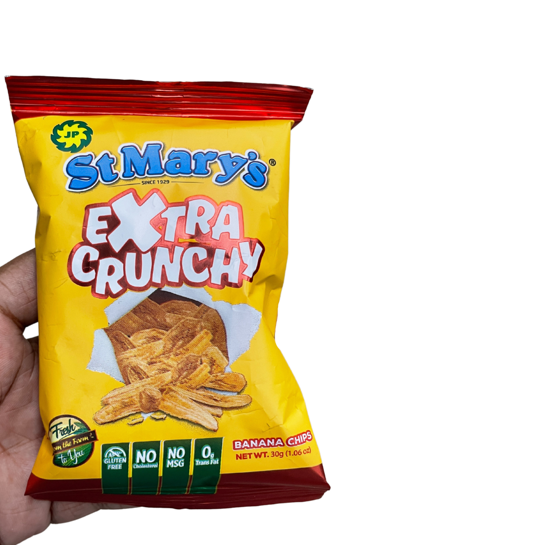 St Marys Banana Chips Extra Crunchy (4 Pack)