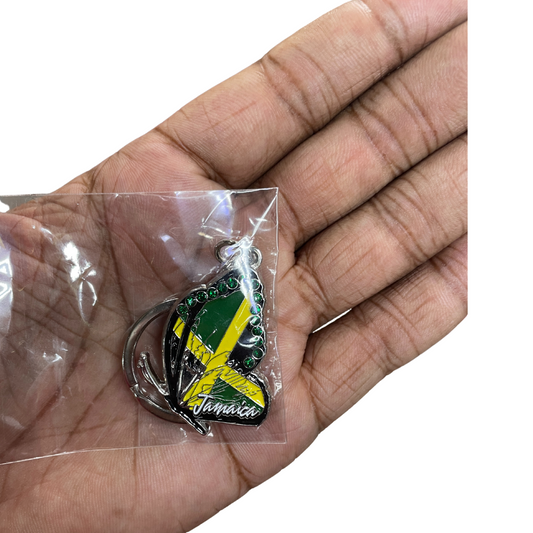 Jamaica Butterfly Keyring - JCPTings