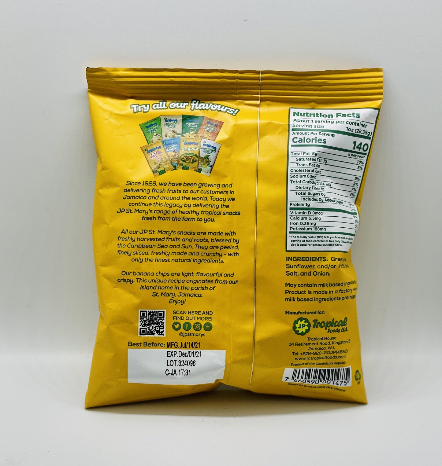 St Marys Banana Chips (Pack a 3)