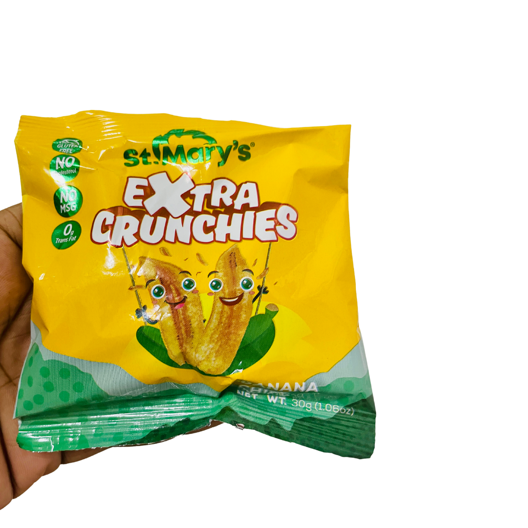 St Marys Banana Chips Extra Crunchy (4 Pack)