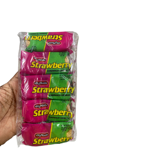 HoMade Strawberry Sandwich Cookies (5 Pack)