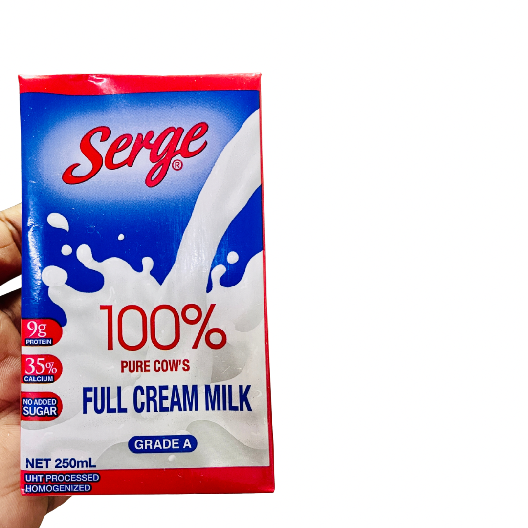 Serge Island 100% Full Cream Milk - 250ml (Bundle of 2)