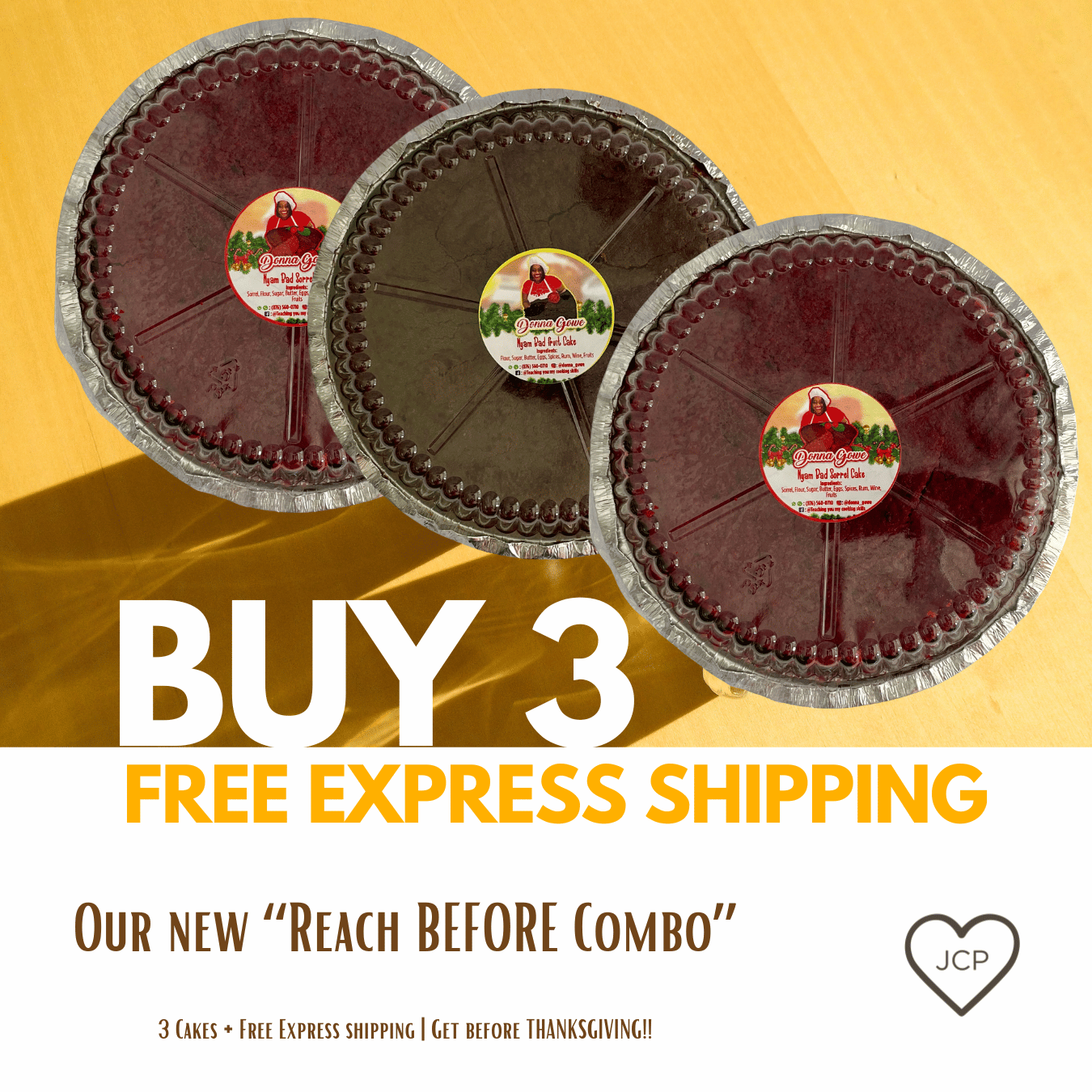 Reach Before Combo (3 x 1 LB  Cakes) - FREE Express Shipping