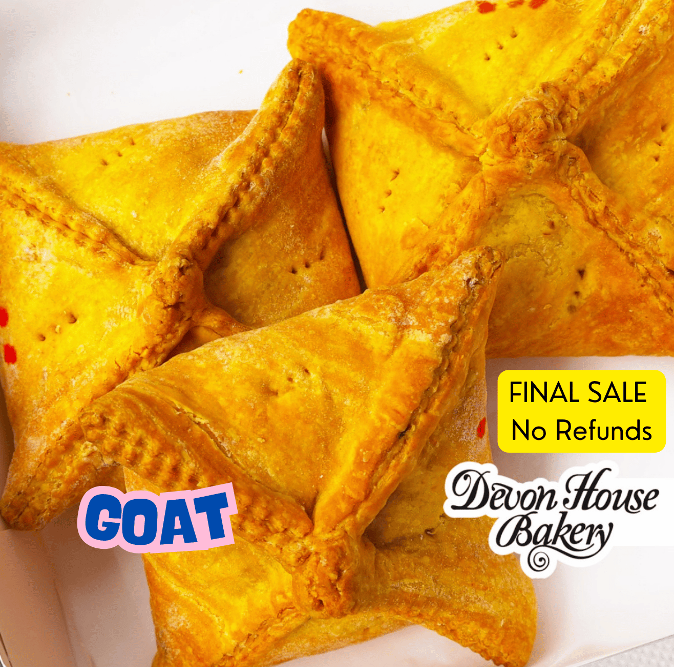 Devon House Curry Goat Patty - Frozen (6 Patties)