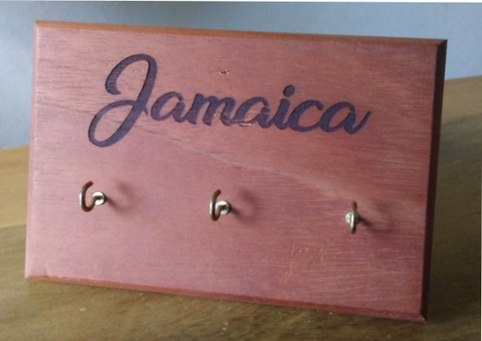 Jamaican Exotic Wood Key Holder