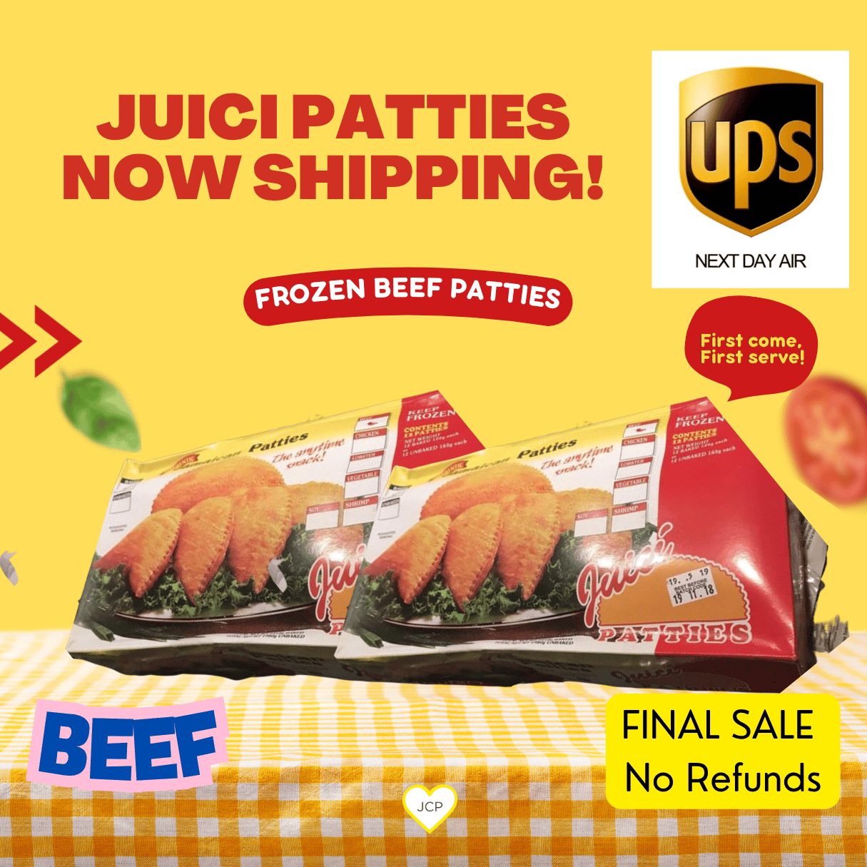 Juici Patty - Beef - Frozen (12 Patties)