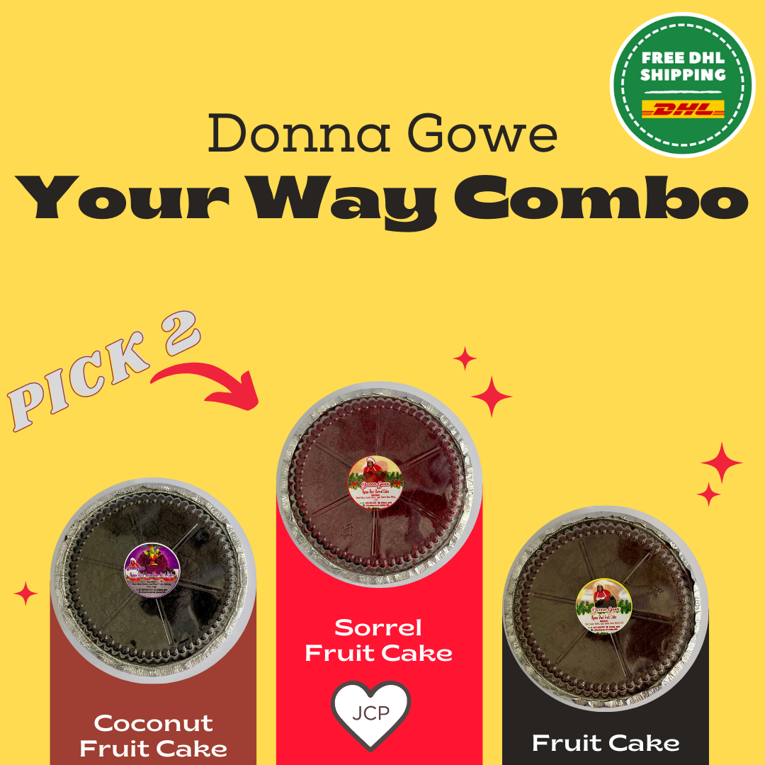 Donna Gowe Double Combo (2 x 1 LB Nyam Bad Cakes) - FREE Express Shipping