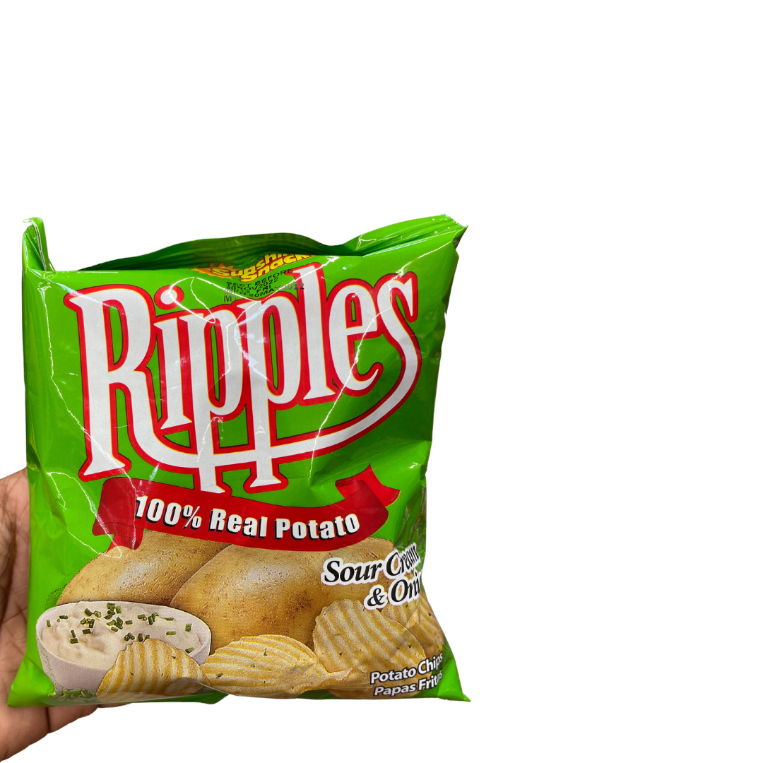 Ripples - Sour Cream (3 Pack) – Jamaican Care Packages