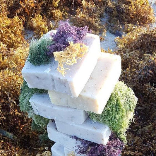Super Sea Moss Soap with Purple Sea Moss, Gold Sea Moss and Spirulina - 1 Bar
